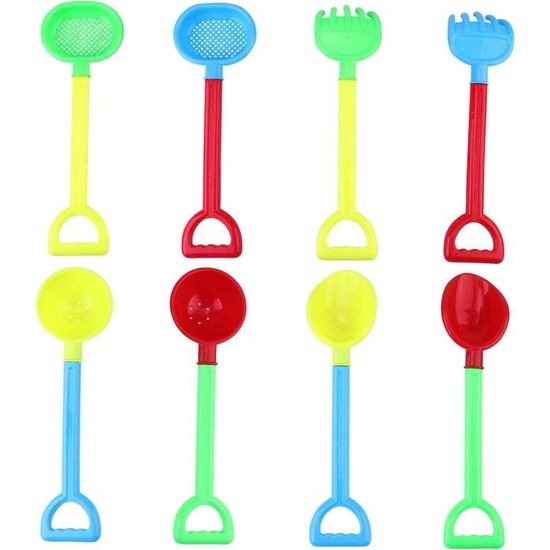 2 Pelles De Plage Enfant 40cm - Poignée Bois Durable - Pour Sable, Neige, Jardinage