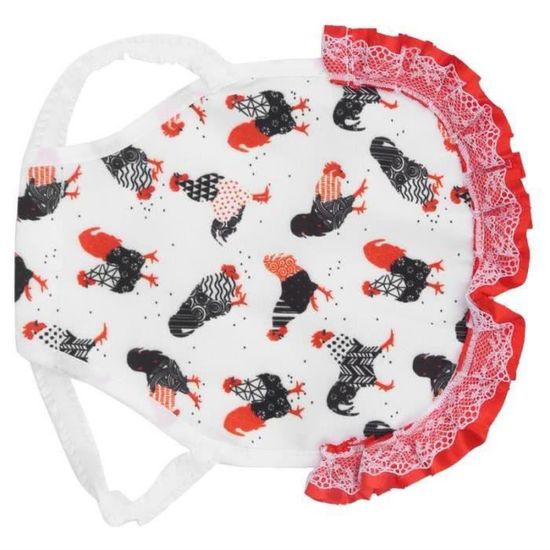 Clicitina Tablier de poulet avec sangles élastiques, protection du dos pour poule et plumes pour petites, moyennes et grandes poules, manteau pour chien Gagnant du test d'hiver (A, taille unique