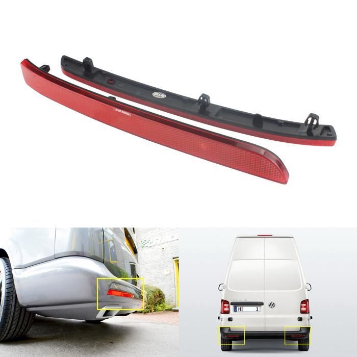 Pour 2012-2015 VW Transporter T5 T5.1 Réflecteur Pare-chocs Arrière Lentille Rouge Objectif