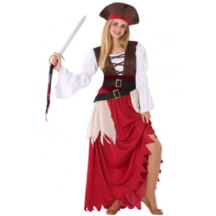 Déguisement Jeune Piratesse - Adolescente - 12/14 ans (150 à 162 cm) Coloris Unique