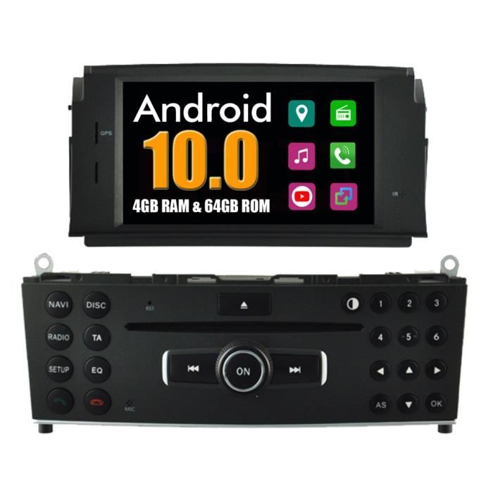 Autoradio Bluetooth GPS Navigation pour Mercedes C Class W204 C180 C200 C220 C230 C240 C250 C280 C300 C350 C320 C63 2007-2011