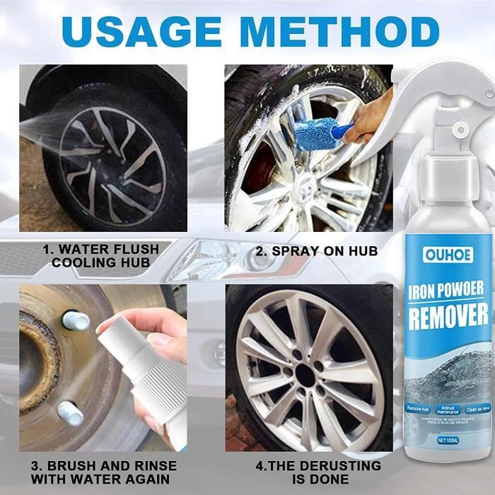 Décapant De Rouille D'automobile Nettoyant Anti-oxydation pour Roues en Spray Spray Anticorrosion Aérosol Antirouille Haute