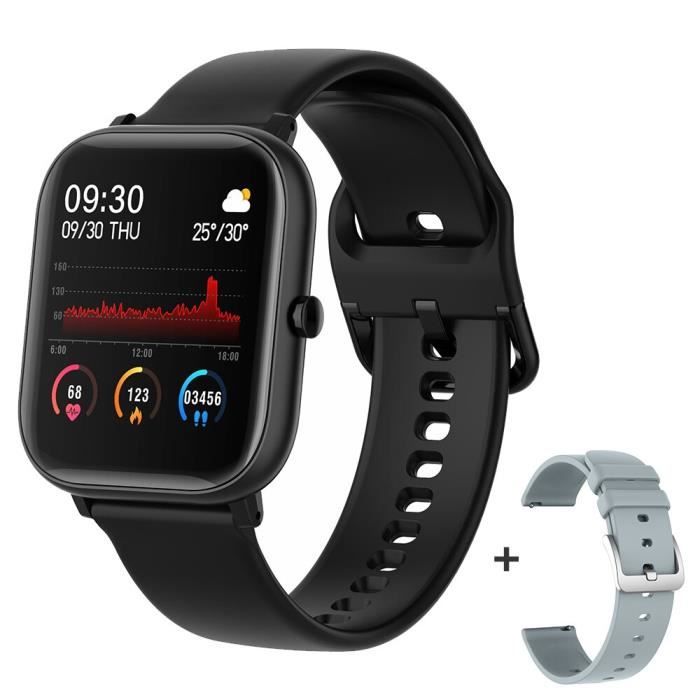 COLMI P8 SE montre intelligente hommes IP67 étanche pleine touche Fitness Tracker moniteur de fréquence cardiaque f - Black - WL3558
