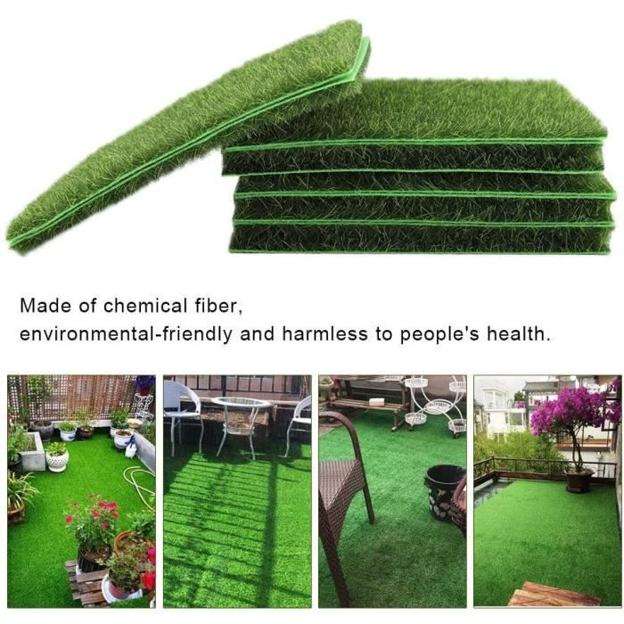 Balcon Terrasse Jardin Moquette dext/érieur Gris-Bleu 4,00m x 1,50m Tapis Type Gazon Synth/étique au m/ètre Tapis Gazon Artificiel GREEN avec Picots de Drainage etc