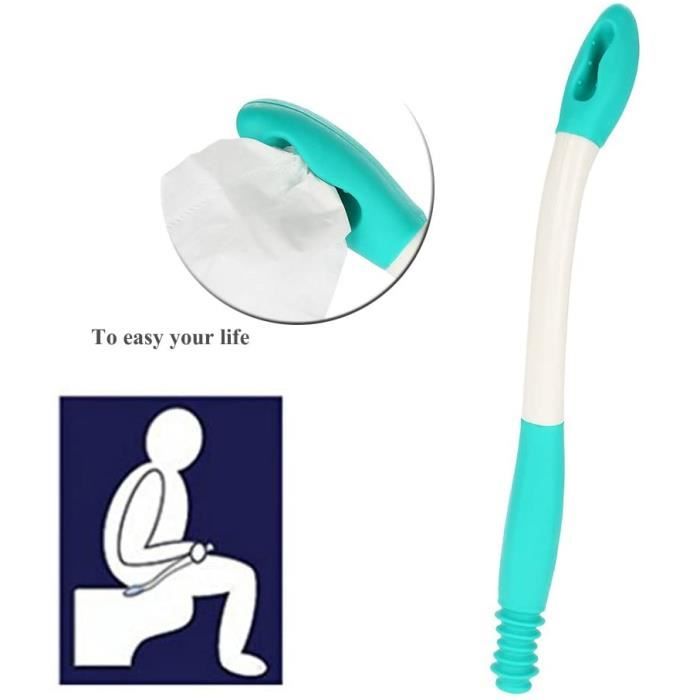 Pinces pour papier toilette Outils d'aide à la toilette, Essuie-glace inférieur, portée longue 868145
