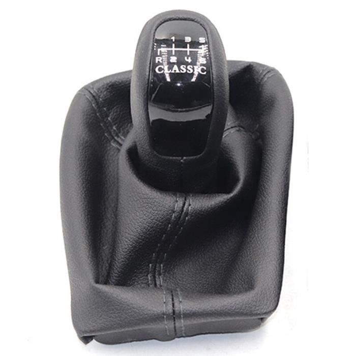 6 speed Classic -Pommeau de levier de vitesse à 6 vitesses avec démarrage en cuir, pour Mercedes Benz classe E W211 S211 2002 2003 2
