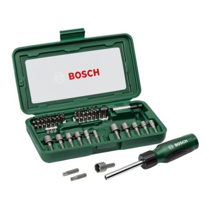 Coffret d'accessoires pour le perçage et le vissage (46 pcs) - BOSCH