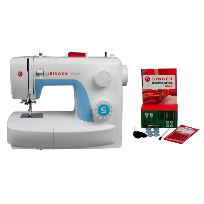 Pack couture Singer - Machine à coudre Simple 3221 + Accessoire Box 2