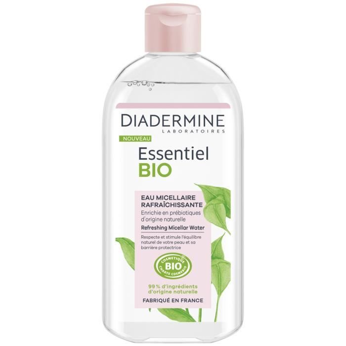 LOT DE 6 - DIADERMINE Essentiel Eau micellaire Bio - flacon de 400mL