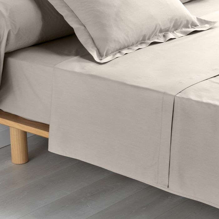 CDaffaires Drap plat 2 personnes 240 x 300 cm percale uni 78 fils percae  +p. bourdon Lin