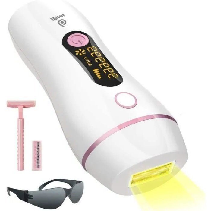 Épilateur Lumière Pulsée IPL, Epilation Definitive avec 999,999 Flash pour Femme et pour Homme, Professionnel Indolore Laser