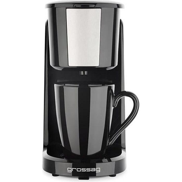 Grossag 1322 Mini machine à café automatique Noir 20cm 150 ml - Neuf tasse ébréchée