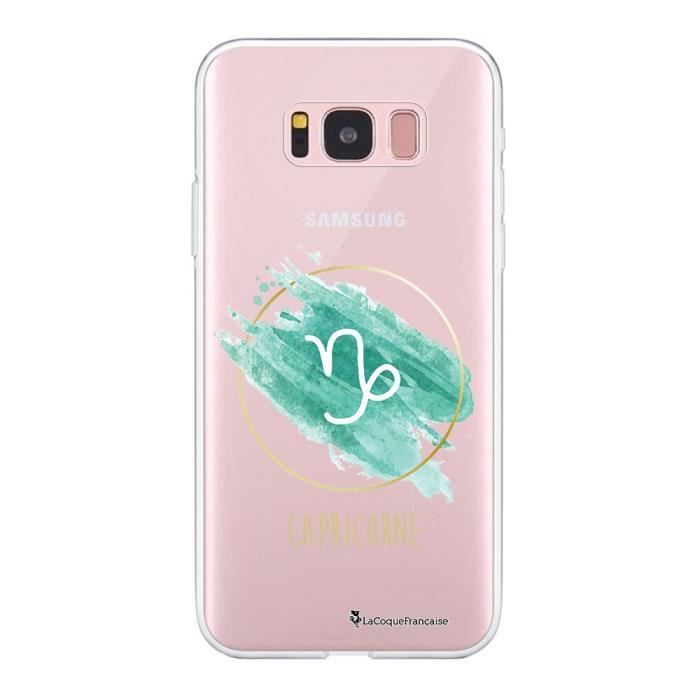 Coque Samsung Galaxy S8 360 intégrale transparente Capricorne Ecriture Tendance Design La Coque Francaise