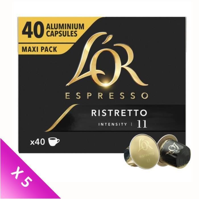 L'Or Espresso Café - 200 Capsules Ristretto Intensité 11 - Compatibles Nespresso®*
