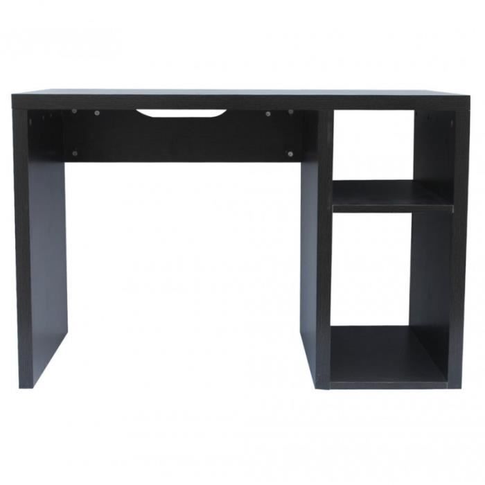 Mobili Rebecca Table d'Ordinateur Bureau Informatique Moderne Bois Marron Wengè