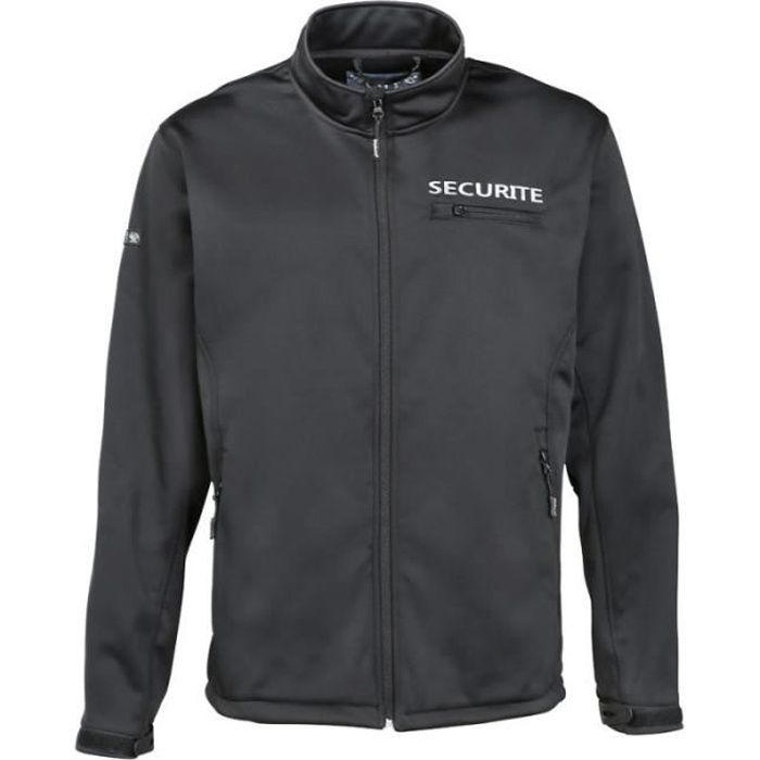 Veste Blouson Softshell Wolf sécurité noir - CityGuard