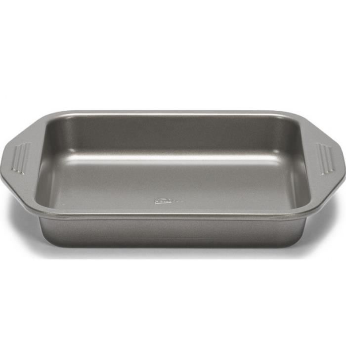 Patisse forme carrée 29,3 x 4,5 x 25,4 cm acier anthracite
