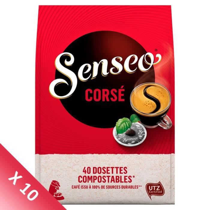 SENSEO Café Dosettes Corsé - Lot de 10 x 40 dosettes