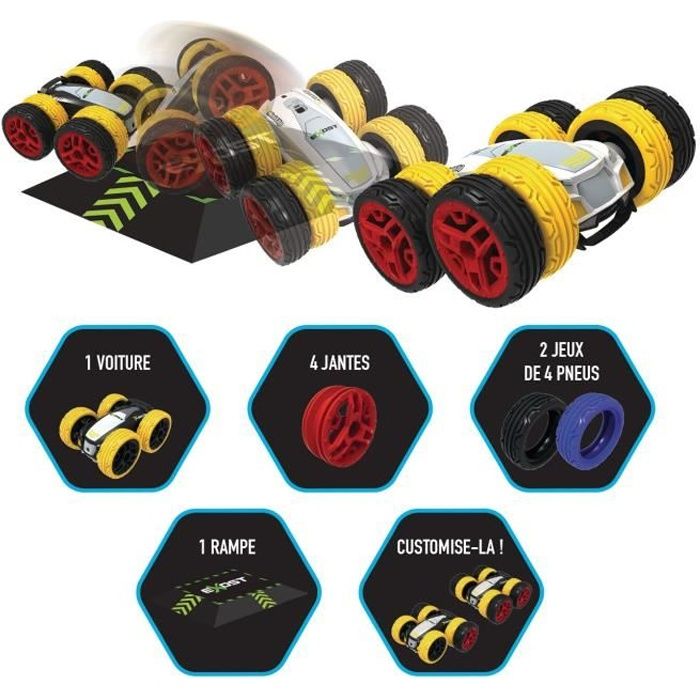EXOST - Voiture Télécommandée 360 Mini Flip - 1:34 + accessoires