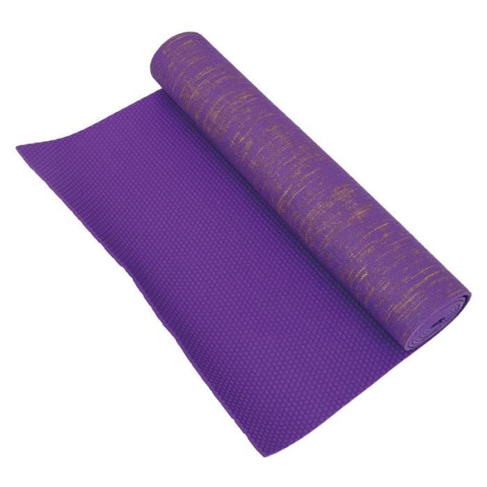 Tapis de yoga violet de sport antidérapant pour salle de de fitness Pilates pour le TAPIS DE SOL - TAPIS DE GYM - TAPIS DE YOGA
