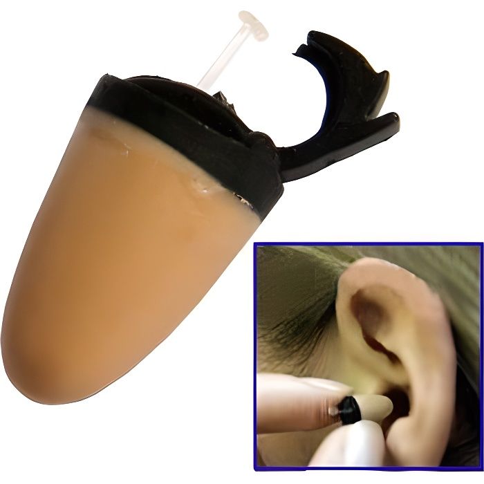 Oreillette Miniature Espion Sans Fil Téléphone Écoute Discrète Couleur Chair Plastique YONIS