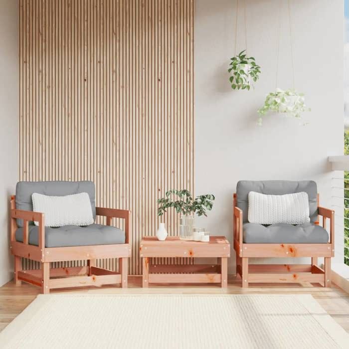 VIDAXL Chaises de jardin 2 pcs Douglas - vue 2