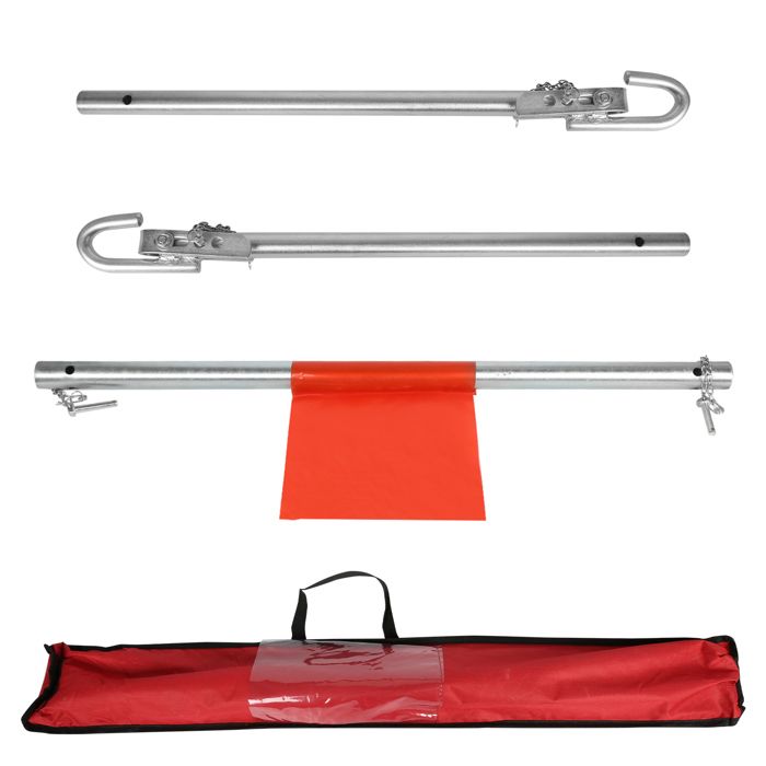 Barre D’Attelage De Remorquage 180 Cm – Jusqu’à 2,5 Tonnes, Acier Robuste Avec Bandes Réfléchissantes Et Sac De Transport