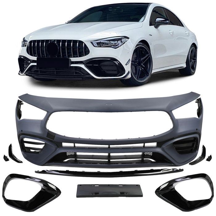 Kit De Réparation Support Phare Avant Gauche/droit Pour Mercedes Classe A W177 & CLA W118 2013-2017 – Noir ABS