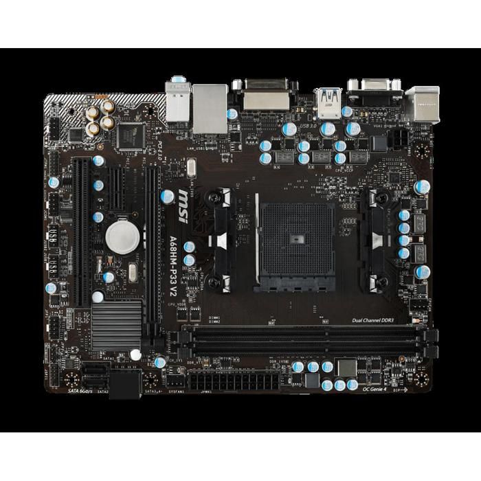 Carte mère MSI A68HM-P33 v2 AMD A68H FM2+ 2xDDR3 SDRAM 32 Go Micro ATX - Reconditionné MSI sur Cdiscount Seconde Vie