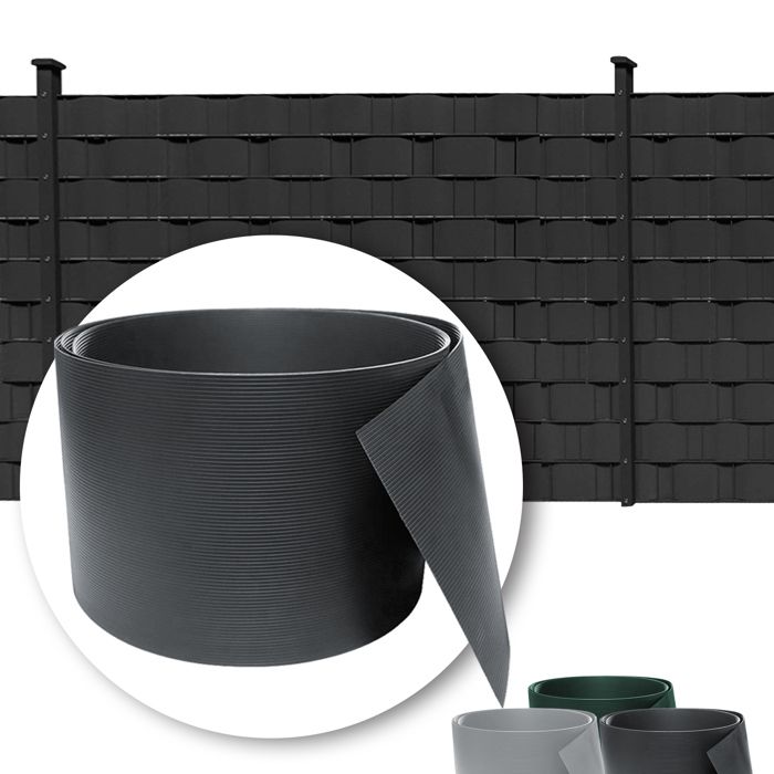 Canisse PVC Brise-Vue 80x300cm - Vert, Renforcée 4 Poids | Pour Balcon, Jardin, Terrasse