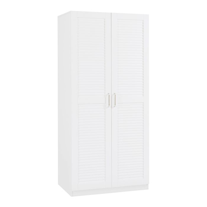 Armoire de chambre Finning 1 étagère MDF 176 x 80 x 52 cm blanc