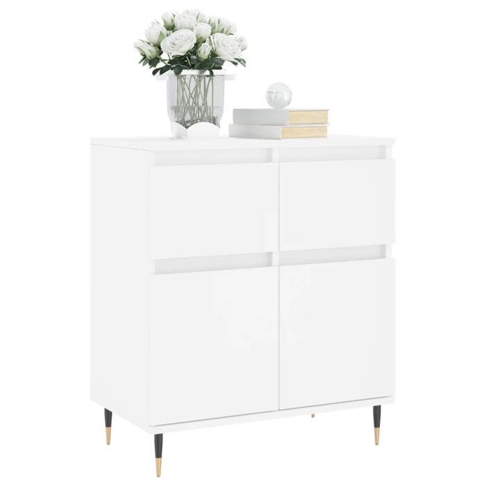 Bon plan Buffet bahut vaisselier - JILI HOT - Buffet Blanc 60x35x70cm - Bois dingénierie - commode Salon/Cuisine Thome5504008