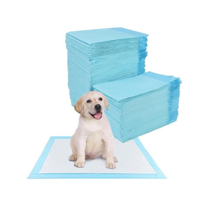 100 Pièces Alaise pour Chien 33 x 45cm Alese Jetable 5 Couches Tapis Educateur Chiot Tapis Hygiénique Absorbant Anti Étiquette