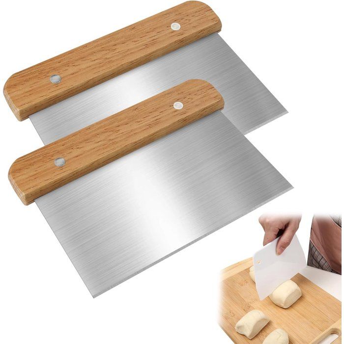 Ensemble de 2 ustensiles de pâtisserie - Racloir à pâte