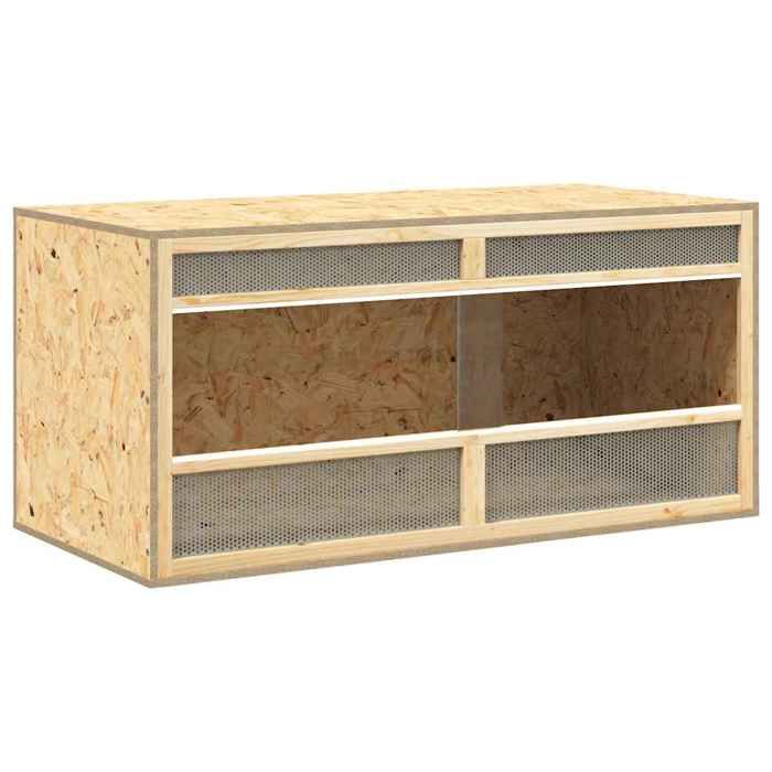 Terrarium en bois dingénierie - vidaXL - 100x47x47 cm - Multicolore - Vue claire - Bonne circulation de lair
