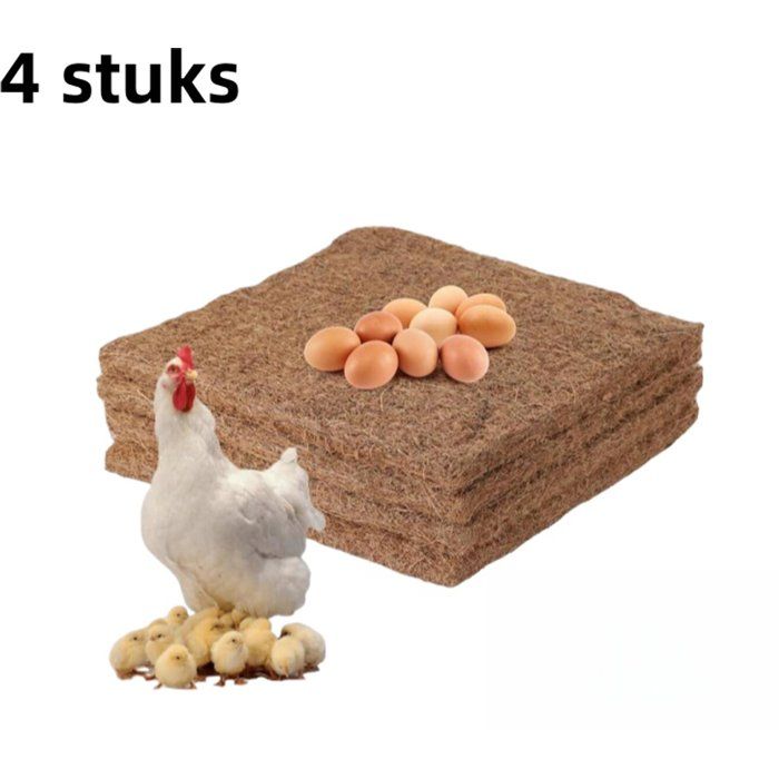 Lot de 4 tapis pour nid de poule - Tapis pour poulailler