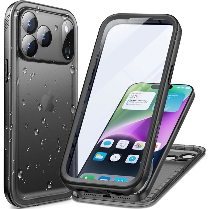 Coque étanche Cozycase iPhone 17 Pro - Antichoc IP68 360°