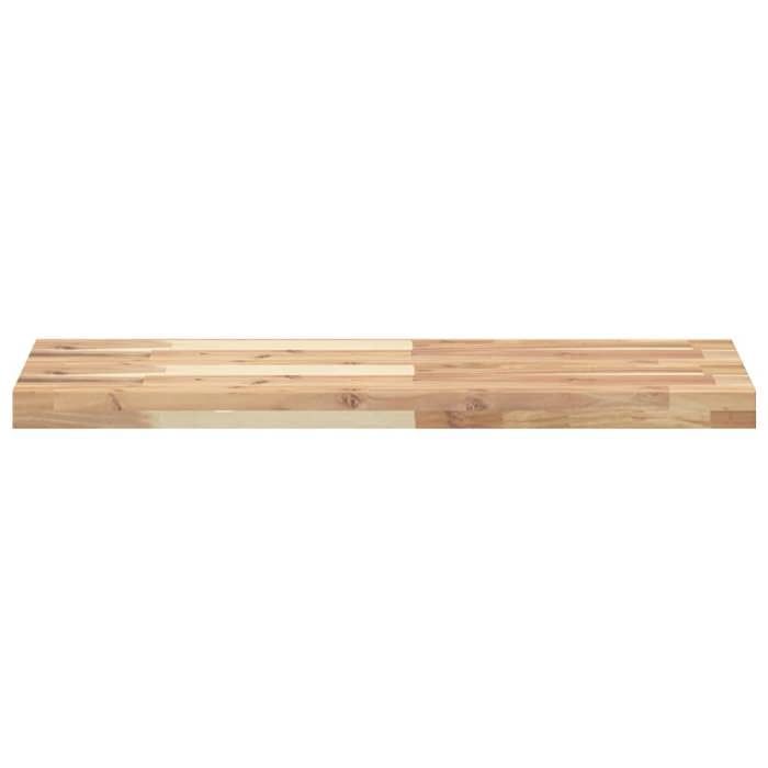 MEUBLE DE SEJOUR Brun - MODE étagères - flottantes 3 pcs - 80x30x4 cm acacia massif non traité Nettoyer facile_09_1478