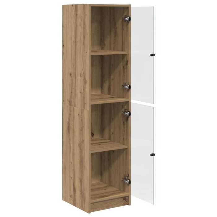 Haut Armoire Chêne artisanal 35 x 37 x 142 cm Bois dingénierie_2 ans garantie_92261
