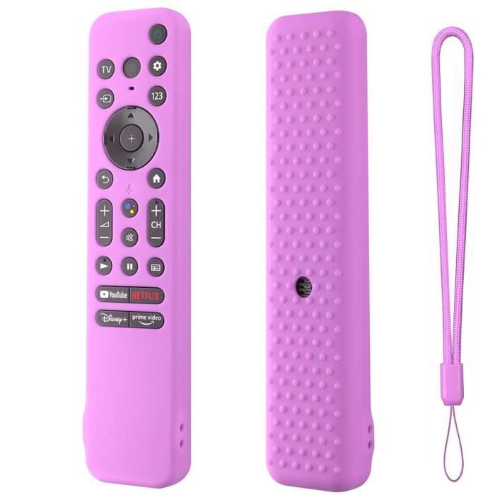 Coques Silicone Luminescentes Pour Télécommande NVIDIA Shield - Lot De 2, Violet Vif - Protection Et Visibilité Nuit