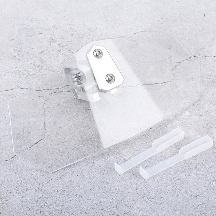Akozon Motorcycle Windscreen, PC Retro Motorcycle Windshield Universal