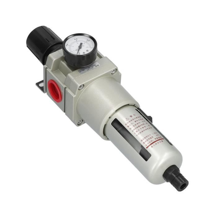 Régulateur Filtre à Air Comprimé Avec Manomètre Et Séparateur D'eau - 10 Bar - 5 µm - Neuf
