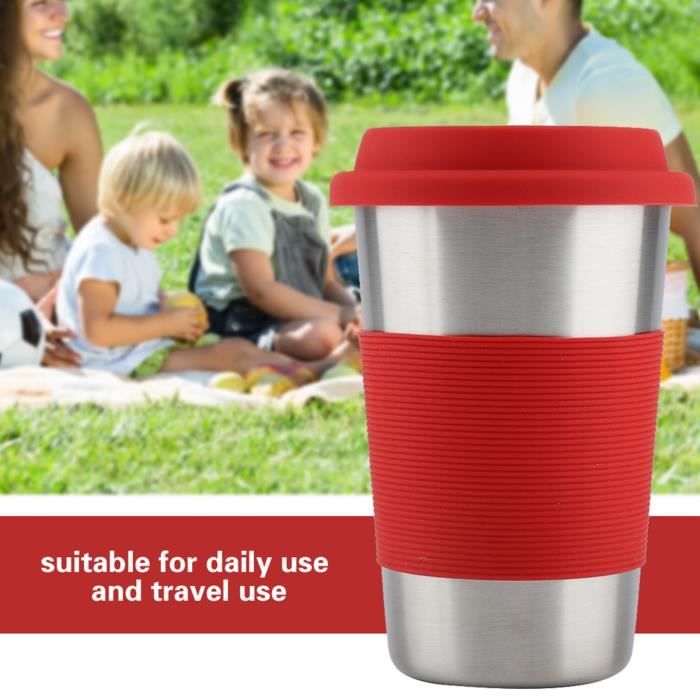 Tasse de Voyage Acier Inox 12V 450ml - Pour Café et Thé en Voiture Tasse de Voyage Acier Inox 12V 450ml - Pour Café et Thé en Voiture