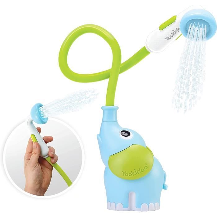 Jouet Bain, Douchette Bain Éléphant de Mesure de la température, Jouet de  Bain Bebe avec Fonction d'alarme de température élevée de l'eau, Baignoire