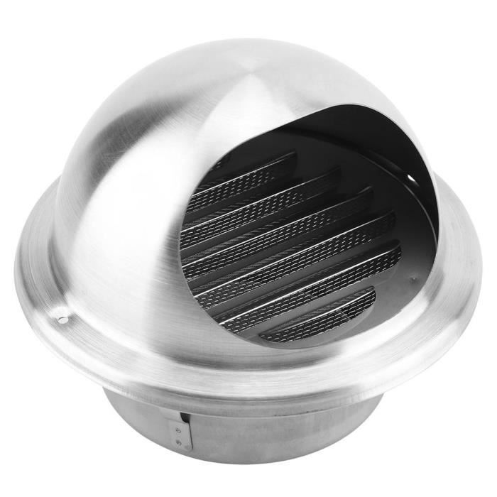 Grille de ventilation ronde / 100 - 150 mm / noir - Cdiscount Bricolage