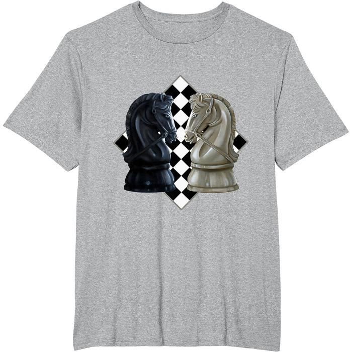 T-shirt Homme Guerres D'Échecs - 100% Coton Lourd Gildan - Taille Regular - Neuf Sans étiquette