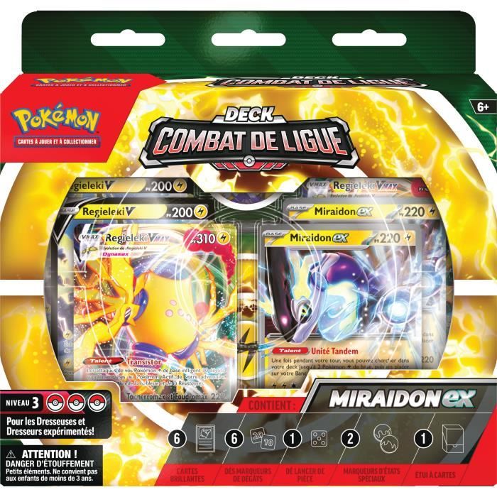 Deck de combat de la ligue Pokémon JCC FR - Miraidon EX