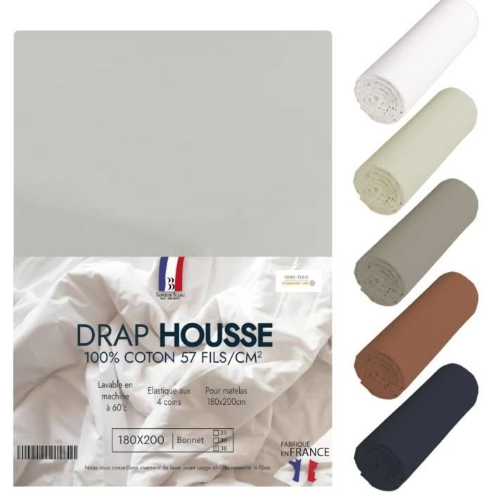 Terra Beds Drap-Housse 70x140 Cm 100% Coton Pour Enfant - Certifié Oeko-Tex