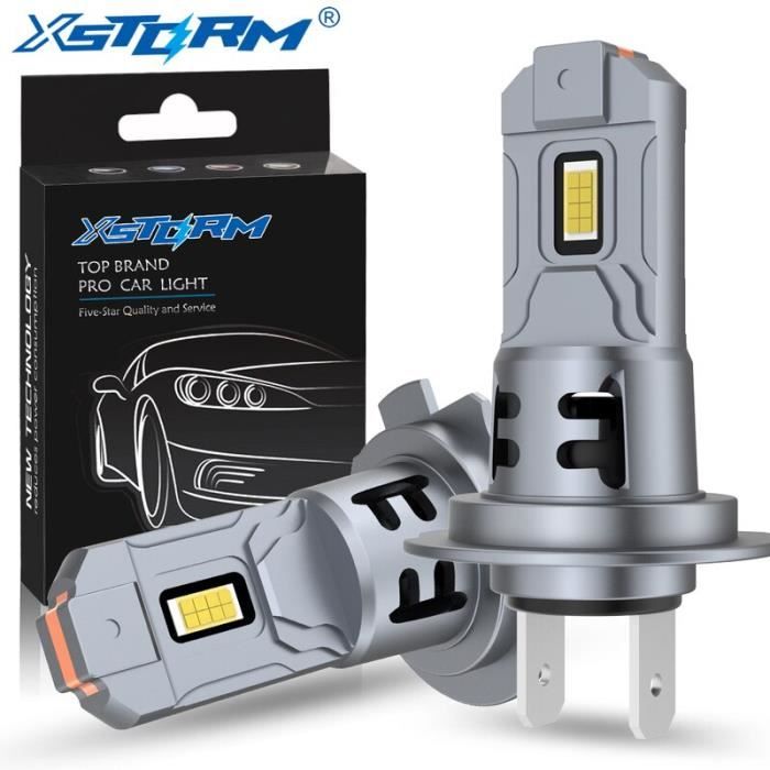 Ampoules H7 LED NOVSIGHT 30000LM 6500K - Pack De 2, 90W, Blanc Pur, Taille 1:1, Pour Voiture Ou Moto - Conversion Halogène Facile