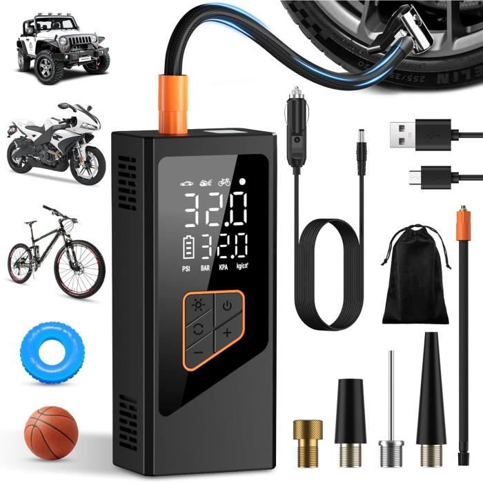 Pompe à air électrique - Pompe à air sans fil - 150 PSI - 7800 mAh Pompe à air électrique - Pompe à air sans fil - 150 PSI - 7800 mAh